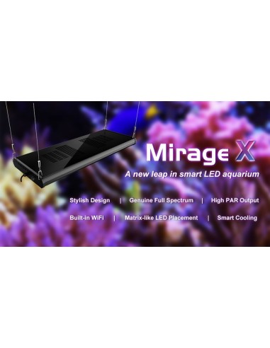 Plafoniera led dimmerabile MIRAGE X 200 - 180W con Wi FI control - cm 58x22x4h