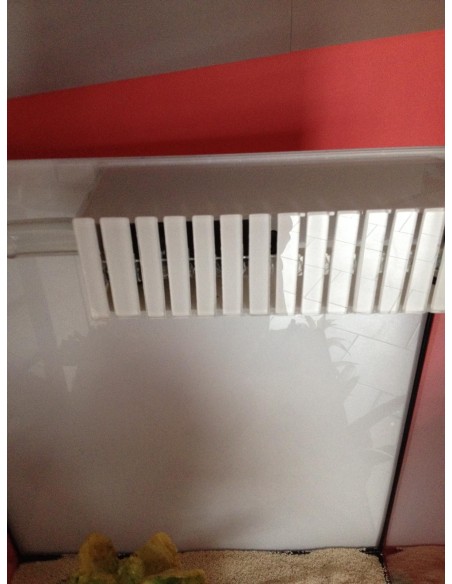 Vasca Acquario Artigianale Professionale  IN TOTAL VETRO EXTRA CHIARO -  130X50X55H - 357LT (CON SUPPORTO MOBILE)