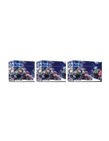 Vasca Acquario Artigianale Professionale  IN TOTAL VETRO EXTRA CHIARO -  130X50X55H - 357LT (CON SUPPORTO MOBILE)