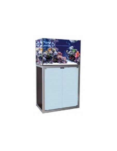 Vasca Acquario Artigianale Professionale  IN TOTAL VETRO EXTRA CHIARO -  130X50X55H - 357LT (CON SUPPORTO MOBILE)