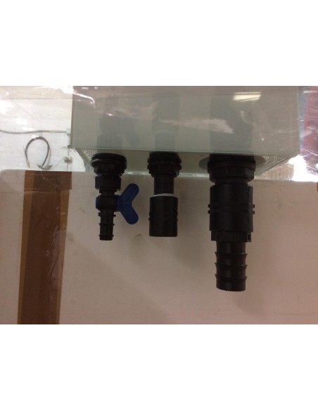 Vasca Acquario Artigianale Professionale  IN TOTAL VETRO EXTRA CHIARO - 120X40X50H -240LT  (CON SUPPORTO)