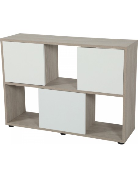 Zolux acquario iseo 100 accessoriato con supporto Trend- 120 litri- Bianco - cm. 100x30x40H Nuova versione