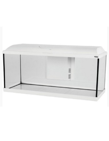 Zolux acquario iseo 100 accessoriato con supporto Trend- 120 litri- Bianco - cm. 100x30x40H Nuova versione