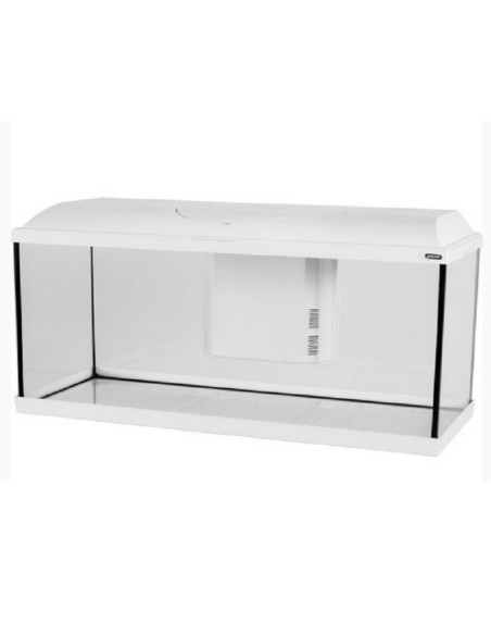 Zolux acquario iseo 100 accessoriato con supporto Trend- 120 litri- Bianco - cm. 100x30x40H Nuova versione