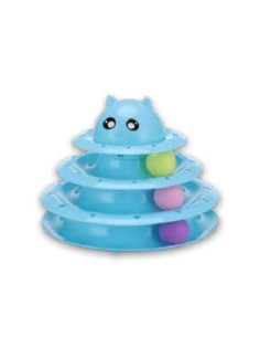 Galanti pet gioco gatto a 3 piani con palline