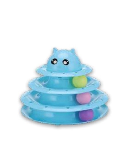 Galanti pet gioco gatto a 3 piani con palline