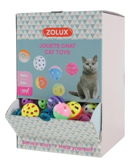Zolux pallina gioco gatto sonora colori assortiti