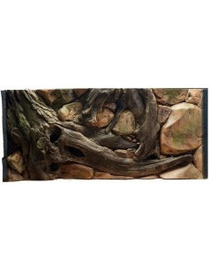 Prodac ATG sfondo amazzonico in resina per acquari 100 x 50 cm