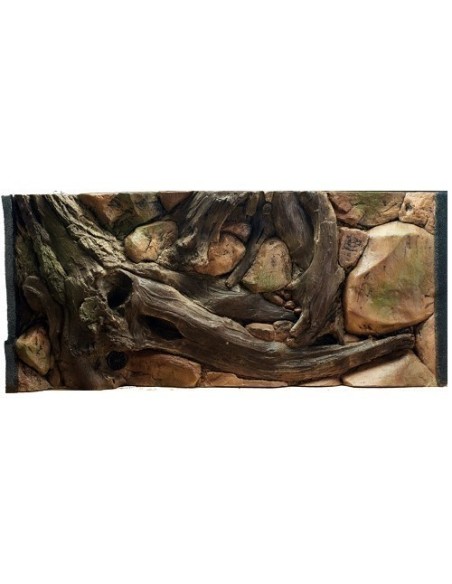 Prodac ATG sfondo amazzonico in resina per acquari 100 x 50 cm