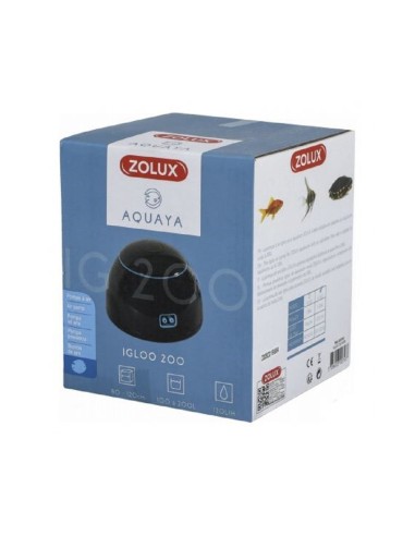 Zolux areatore igloo 200 2 vie per acquario da 100 fino a 200 litri colore NERO