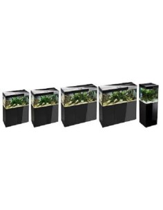 ACQUARIO AQUAEL GLOSSY 120 BLACK ACQUARIO 302LT CON SUPPORTO 2