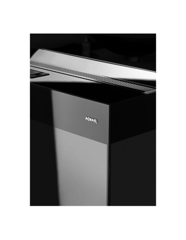 ACQUARIO AQUAEL GLOSSY 120 BLACK ACQUARIO 302LT CON SUPPORTO