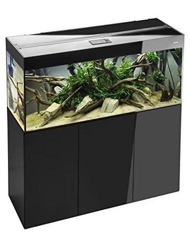 ACQUARIO AQUAEL GLOSSY 120 BLACK ACQUARIO 302LT CON SUPPORTO