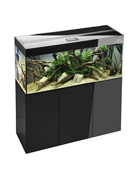 ACQUARIO AQUAEL GLOSSY 120 BLACK ACQUARIO 302LT CON SUPPORTO
