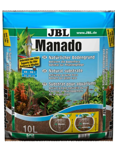 Jbl manado 10 litri substrato fertile di colore marrone