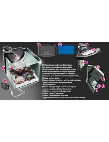 Newa Acquario  Newamore Marinewater NMO 50R Nero 45 litri