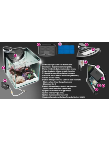 Newa Acquario  Newamore Marinewater NMO 50R Nero 45 litri