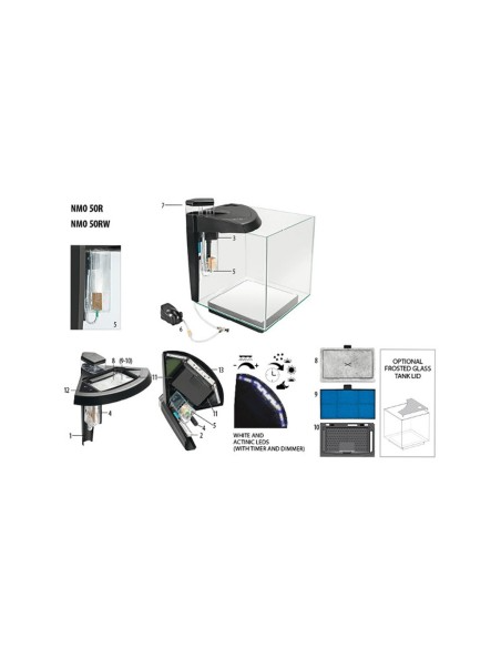 Newa Acquario  Newamore Marinewater NMO 50R Nero 45 litri