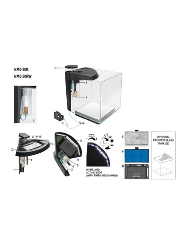 Newa Acquario  Newamore Marinewater NMO 50R Bianco 45 litri