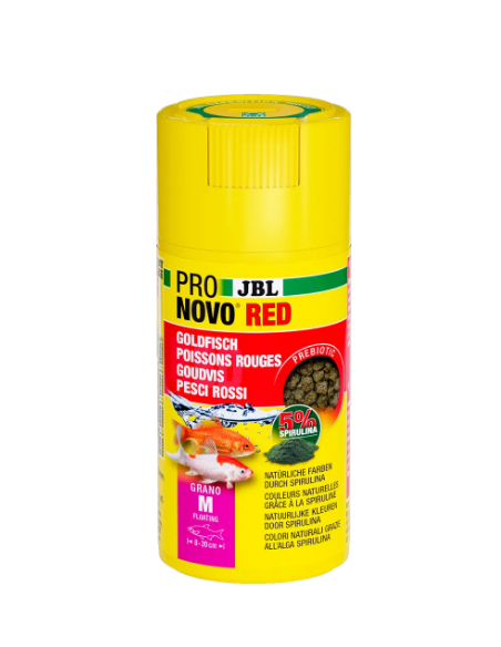 jbl pro novo red grano M 250 ml  mangime pesci rossi granuli