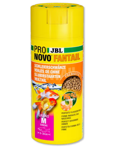 Jbl pro novo fantail grano m 100ml mangime pesci rossi granuli