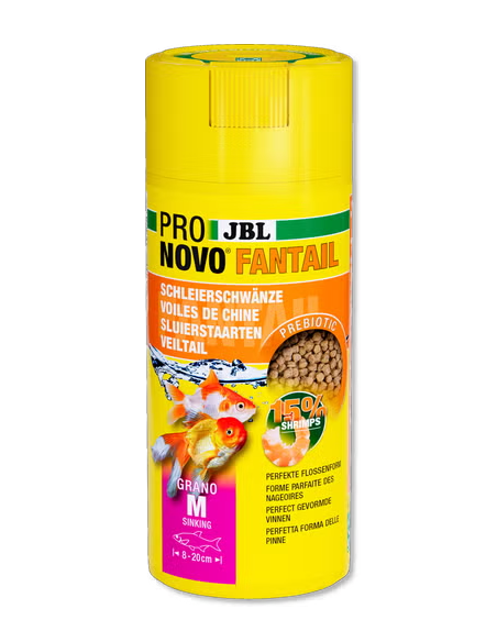 Jbl pro novo fantail grano m 100ml mangime pesci rossi granuli