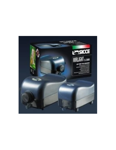Sicce airlight 3300 con 2 uscite 100 l/h per acquari fino a 180LT