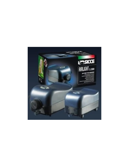 Sicce airlight 3300 con 2 uscite 100 l/h per acquari fino a 180LT