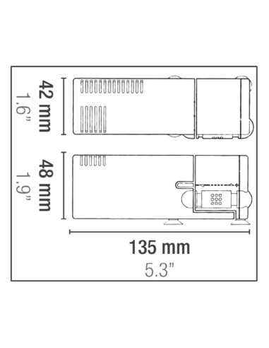 Sicce nano micron compact internal filter  200 lt/h