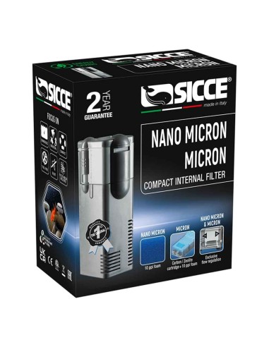 Sicce nano micron compact internal filter  200 lt/h