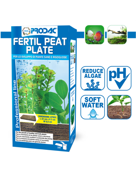 Prodac fertil peat plate zolle concimate per piante 3 pezzi