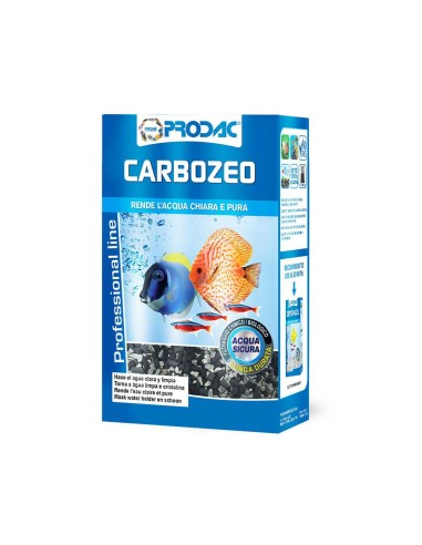 Prodac CarboZeo 700gr - Miscela al 50% di Carbone Vegetale Attivo e 50% di Zeolite per Dolce e Marino Incluso Sacchetto