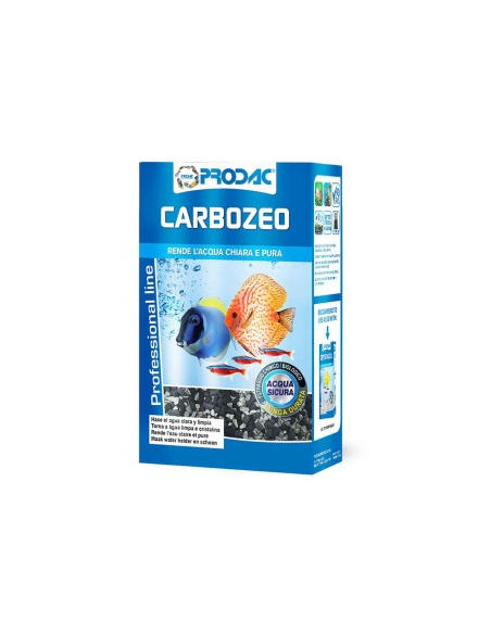 Prodac CarboZeo 700gr - Miscela al 50% di Carbone Vegetale Attivo e 50% di Zeolite per Dolce e Marino Incluso Sacchetto
