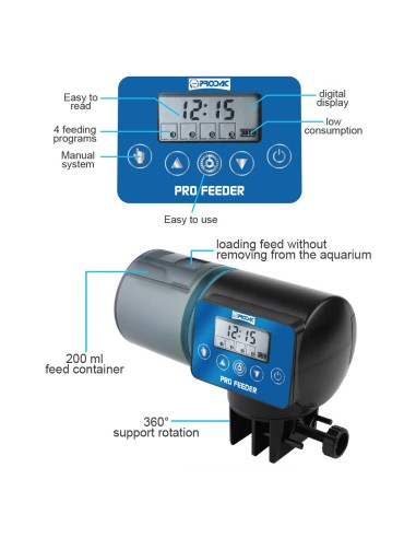 Prodac pro feeder distributore automatico cibo