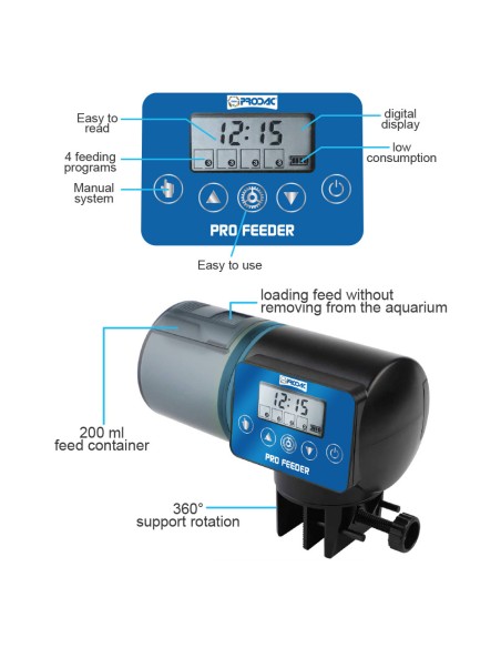 Prodac pro feeder distributore automatico cibo