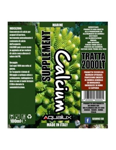 Aqualux Marine Calcium 100 ml per 2000 litri