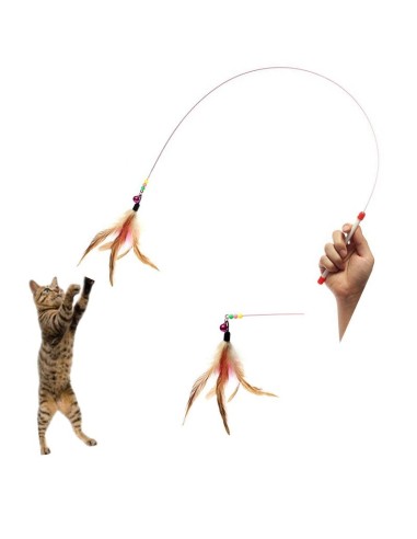 Kerbl bastone cm 51 con palla e piume