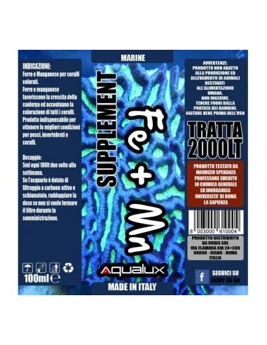 Aqualux Marine FE + MN 100 ml per 2000 litri