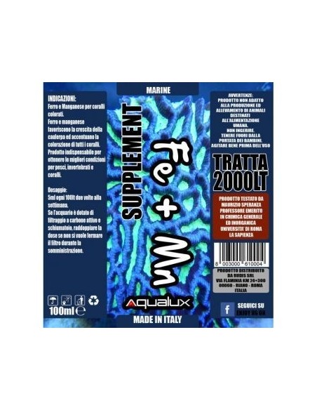 Aqualux Marine FE + MN 100 ml per 2000 litri
