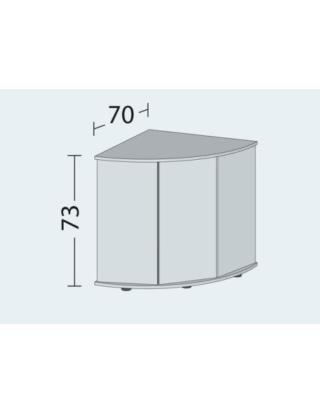 Juwel Acquario Trigon 190 Bianco con supporto (Nuovo Modello Illuminazione Led)