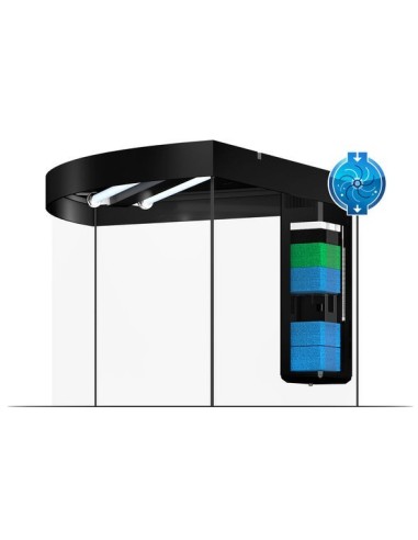 Juwel Acquario Trigon 190 Nero con supporto (Nuovo Modello Illuminazione Led)