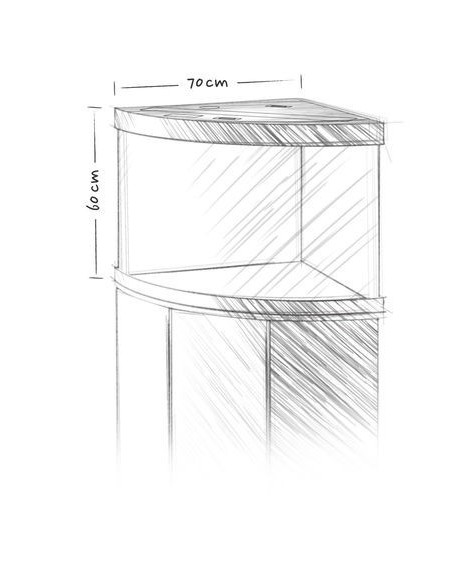 Juwel Acquario Trigon 190 Nero con supporto (Nuovo Modello Illuminazione Led)