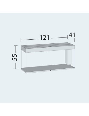Juwel Acquario Rio 450 Bianco con Supporto