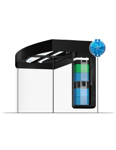 Juwel Acquario Vision 180 Nero con Supporto (Nuovo Modello con Illuminazione Led)