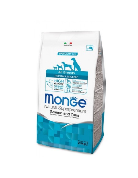 Monge all breeds cane hypoallergenic al salmone & tonno 12 kg