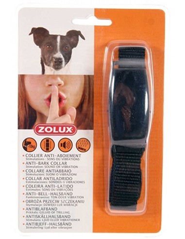 Zolux Collare Antiabbaio a stimolazione: suoni e vibrazioni per Cani  Taglia Piccola