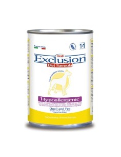Exclusion Diet Hypoallergenic Quaglia e Piselli 400 gr