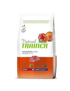 Trainer- Natural Adult Medium con Manzo e Riso 3 kg