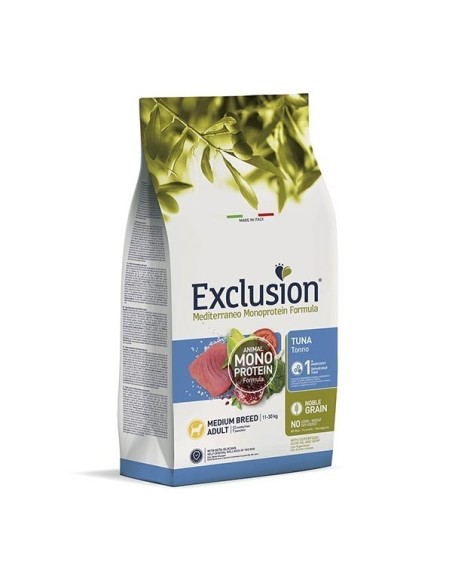 Exclusion Mediterraneo Monoprotein Adult Medium Breed con Tonno 12 kg