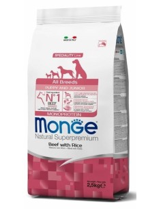 Monge Natural Superpremium All Breeds Puppy & Junior Monoprotein Manzo e Riso 2.5 kg